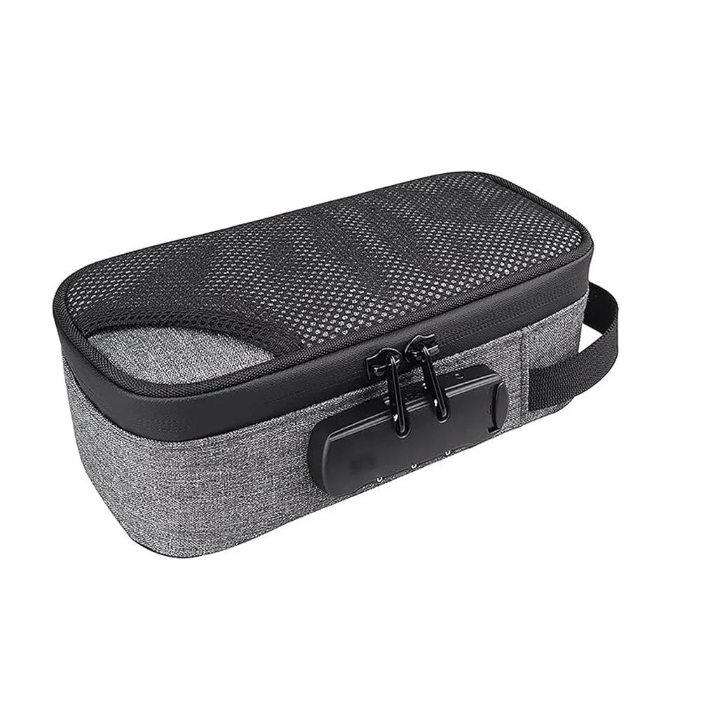 Smell Proof Travel Bag With Combination Lock Odor Resistant Case