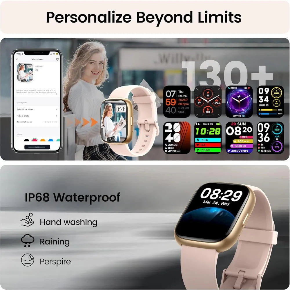 Smart Watch Fitness Tracker With Bluetooth Calling And Heart Rate