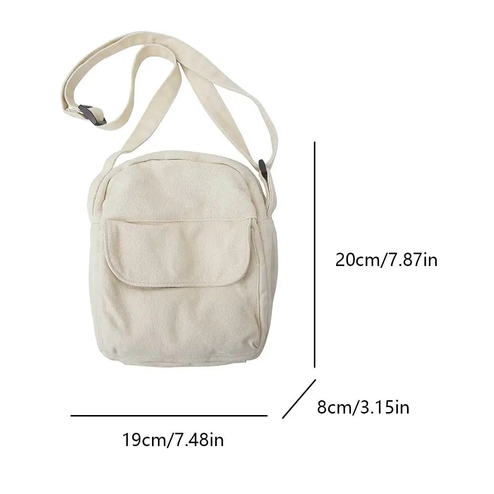 Canvas Crossbody Bag For Women Adjustable Strap Satchel Purse Travel