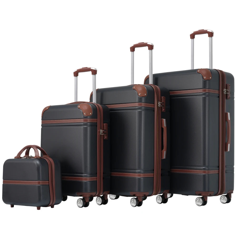 Expandable Hardside Luggage Set 4 Piece Spinner With TSA Lock