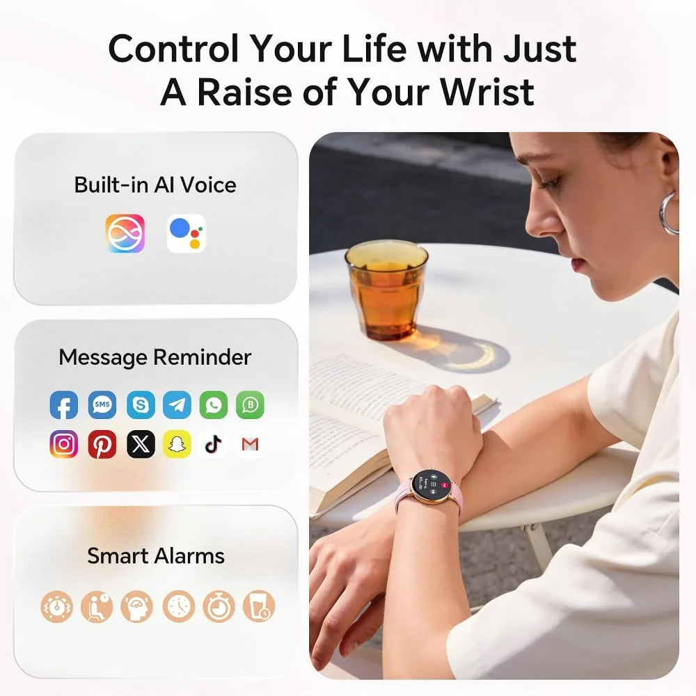 Smart Watch for Women Activity Tracker Call and Fitness Features