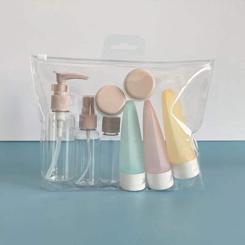 Refillable Travel Bottles Set For Cosmetics And Toiletries