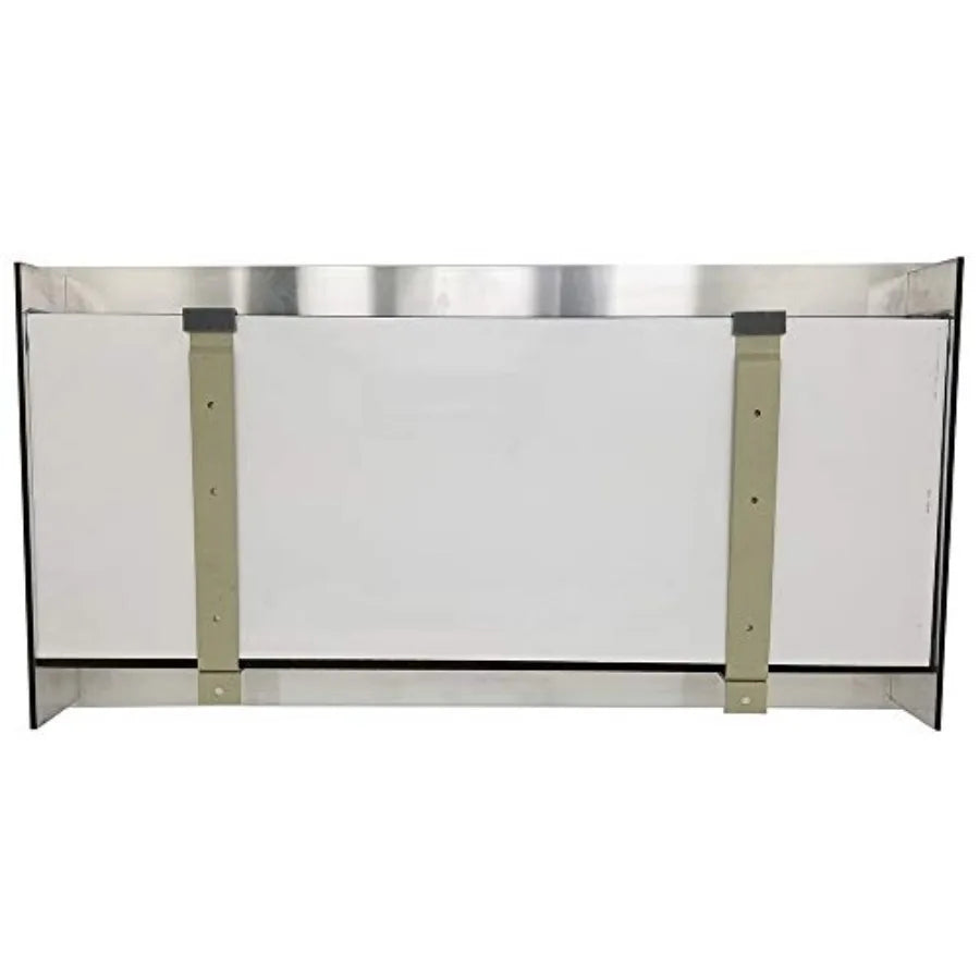Wall Mounted Aquarium Brushed Black Aluminum Alloy Space Saving Design