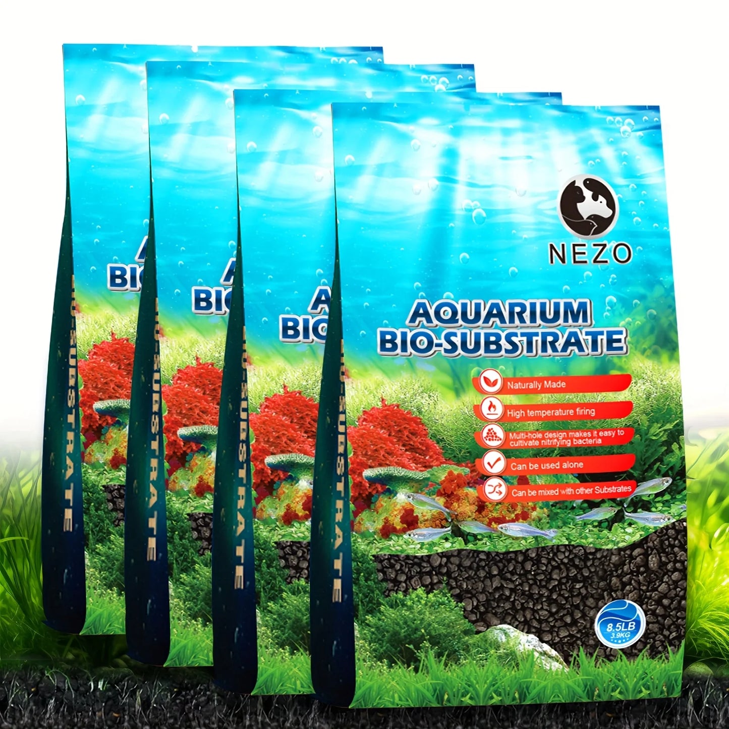 NEZO Aquarium Bio Substrate Gravel For Plant And Shrimp