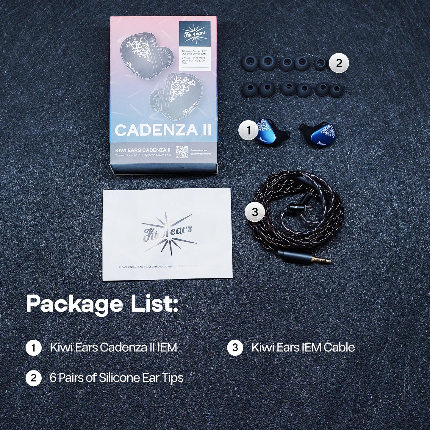 Linsoul Kiwi Ears Cadenza II IEM Premium Titanium Driver