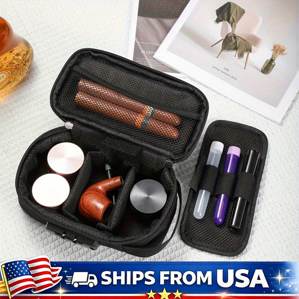 Smell Proof Travel Bag With Combination Lock Odor Resistant Case