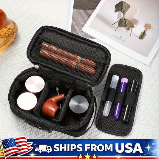 Smell Proof Travel Bag With Combination Lock Odor Resistant Case