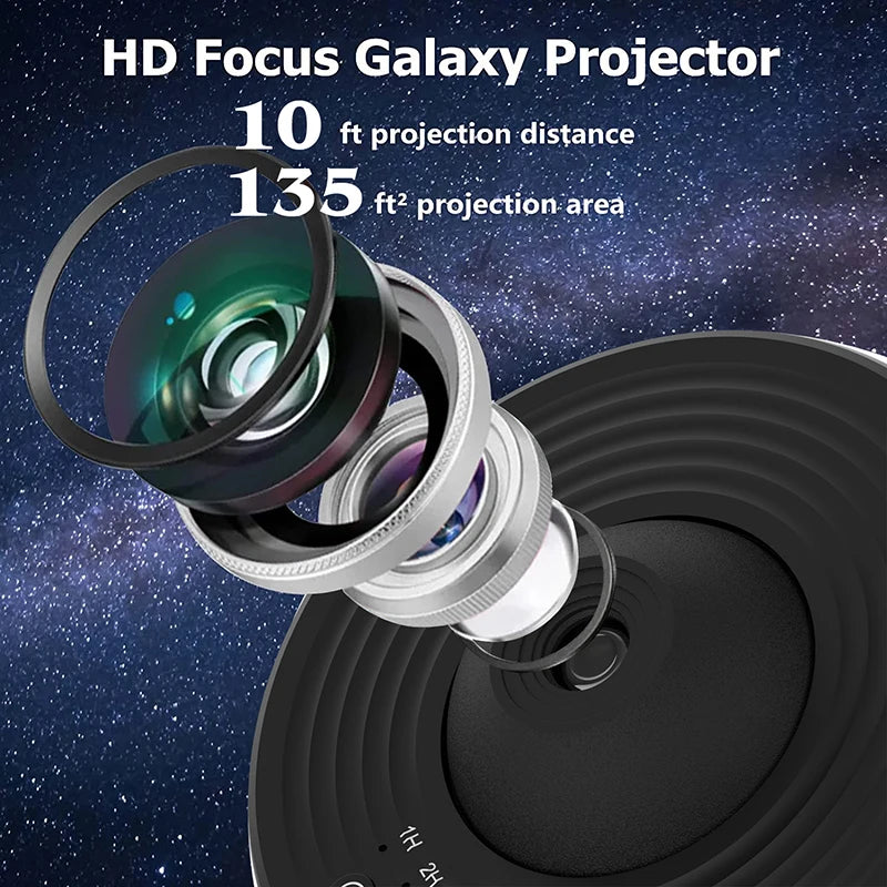 AUSYLE Night Light Galaxy Projector Starry Sky 360 Degree Kids Planetarium Lamp