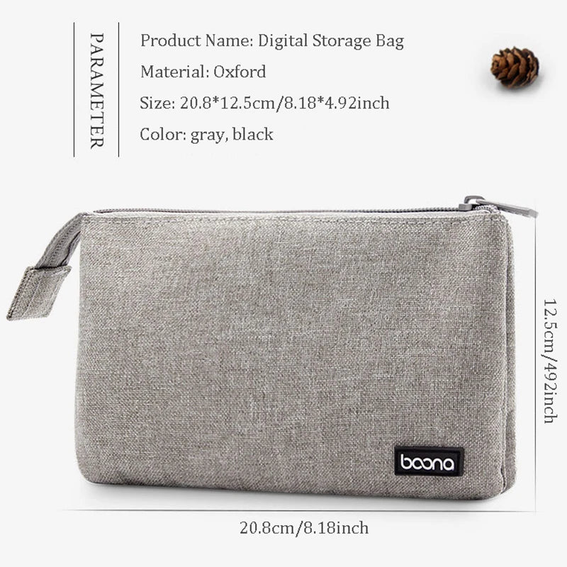 TUUTH Cable Storage Bag Organizer Travel Electronics Essentials
