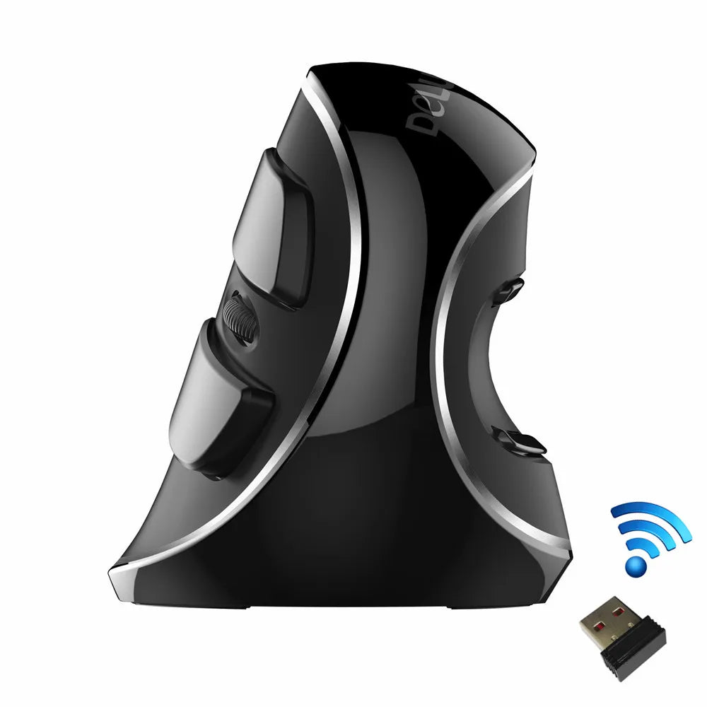 Delux M618 Plus Ergonomic Vertical Gaming Mouse 4000 DPI RGB