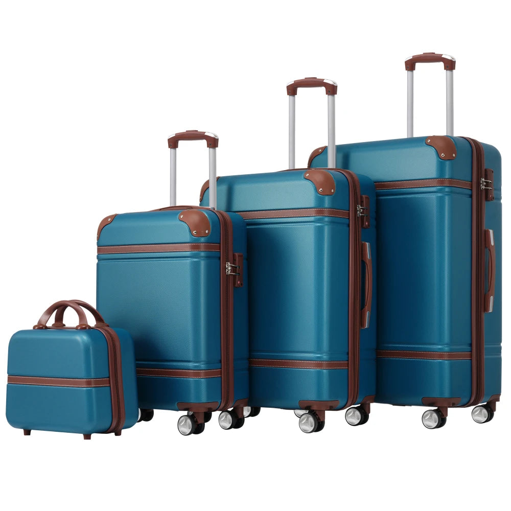 Expandable Hardside Luggage Set 4 Piece Spinner With TSA Lock