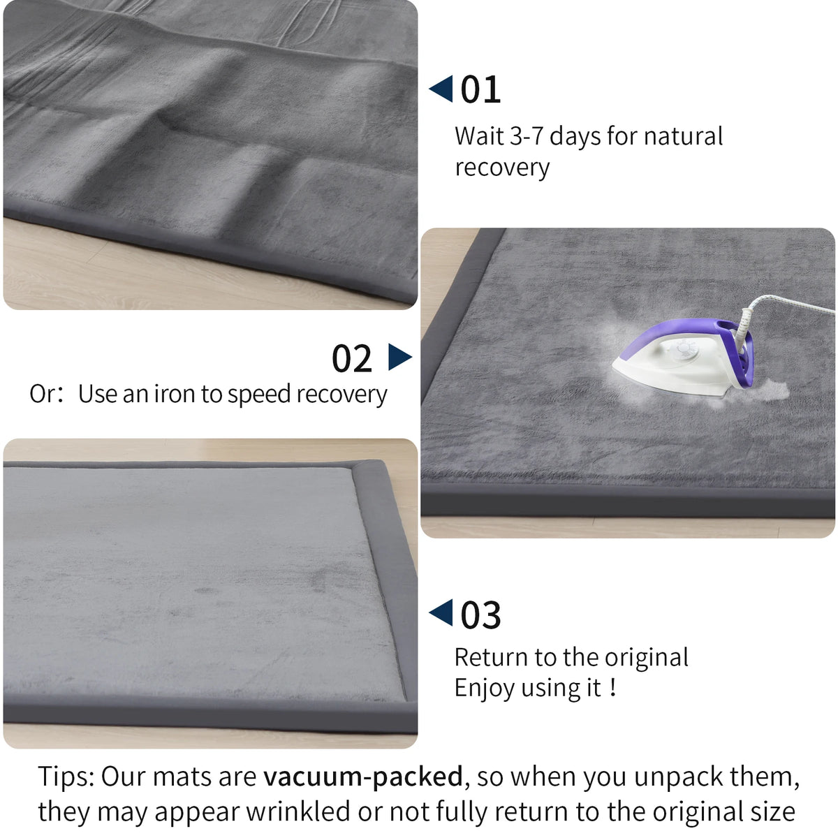 PaPaMat Soft Velvet Memory Foam Playpen Mat Non Slip Rug