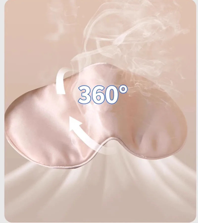 Double Sided Silk Sleep Eye Mask Light Blocking Travel Breathable