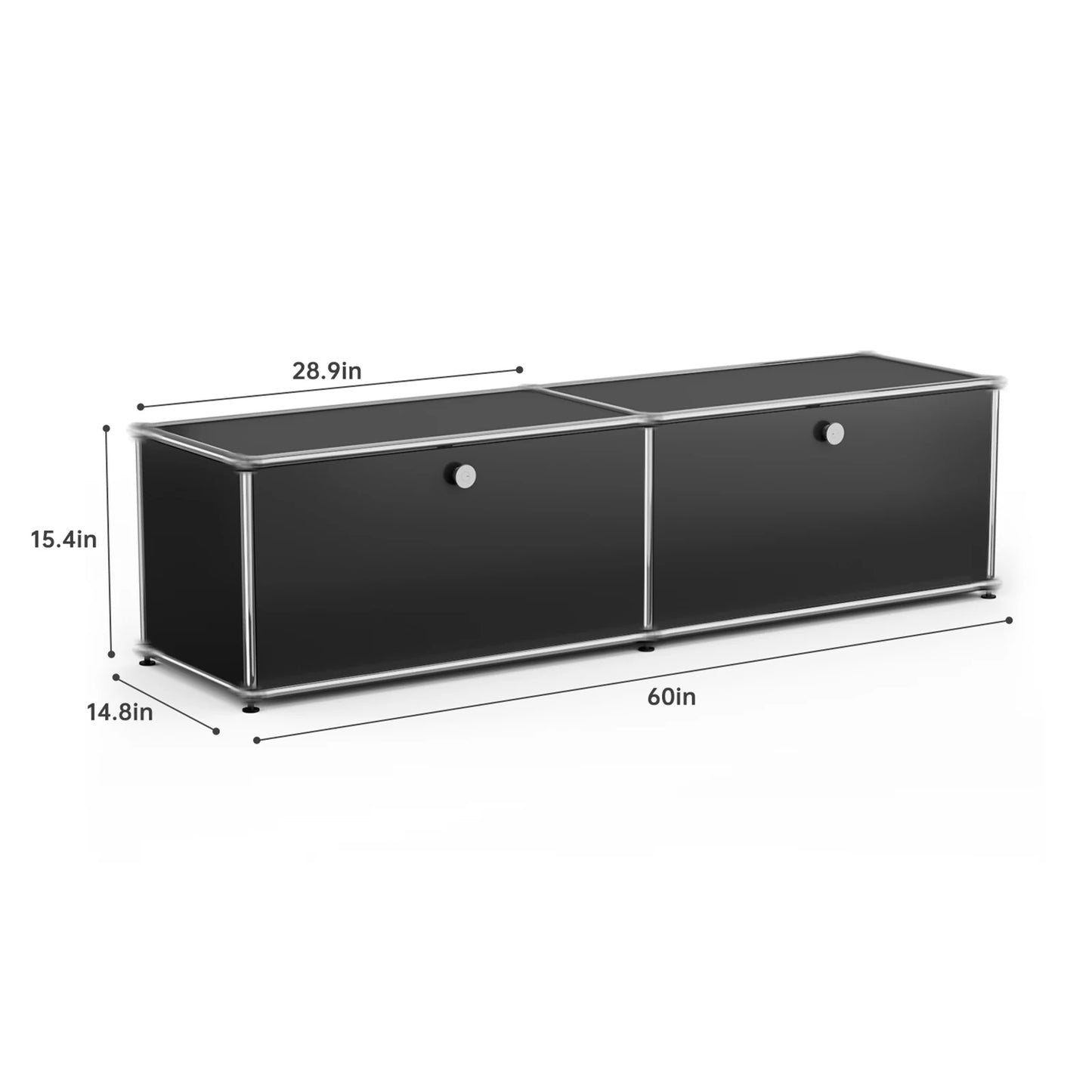Modern Stainless Steel Storage Cabinet For Living Room TV Stand