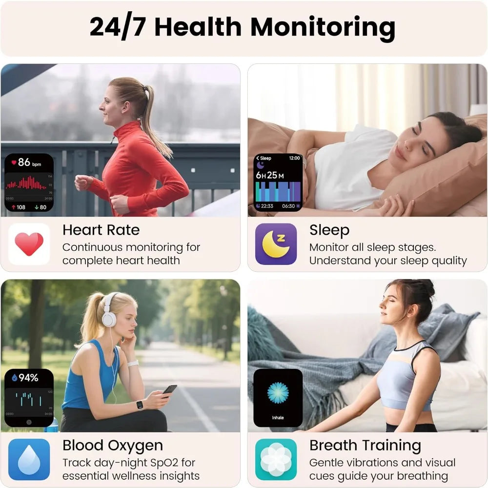 Smart Watch Fitness Tracker With Bluetooth Calling And Heart Rate