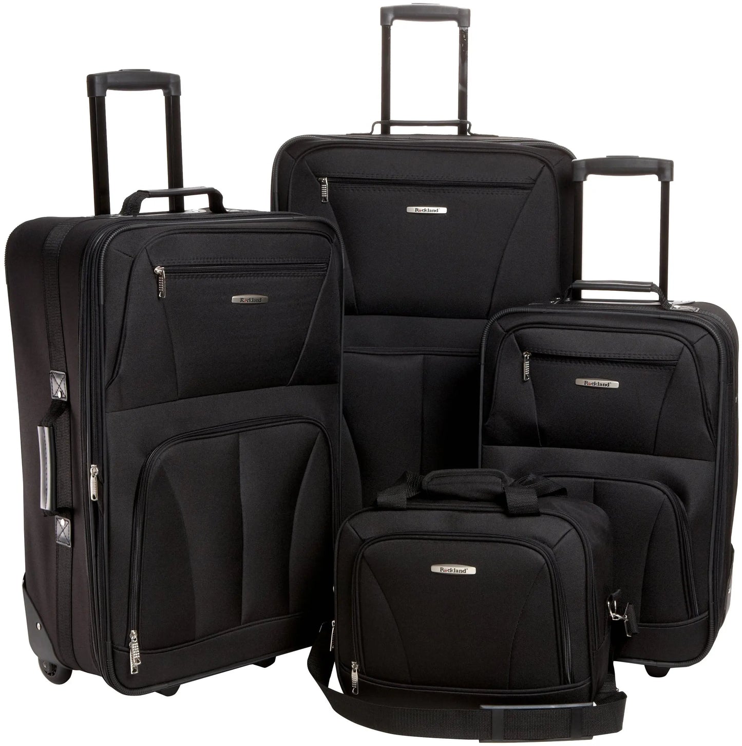 Fashion Softside Luggage Set Expandable Tote And Upright