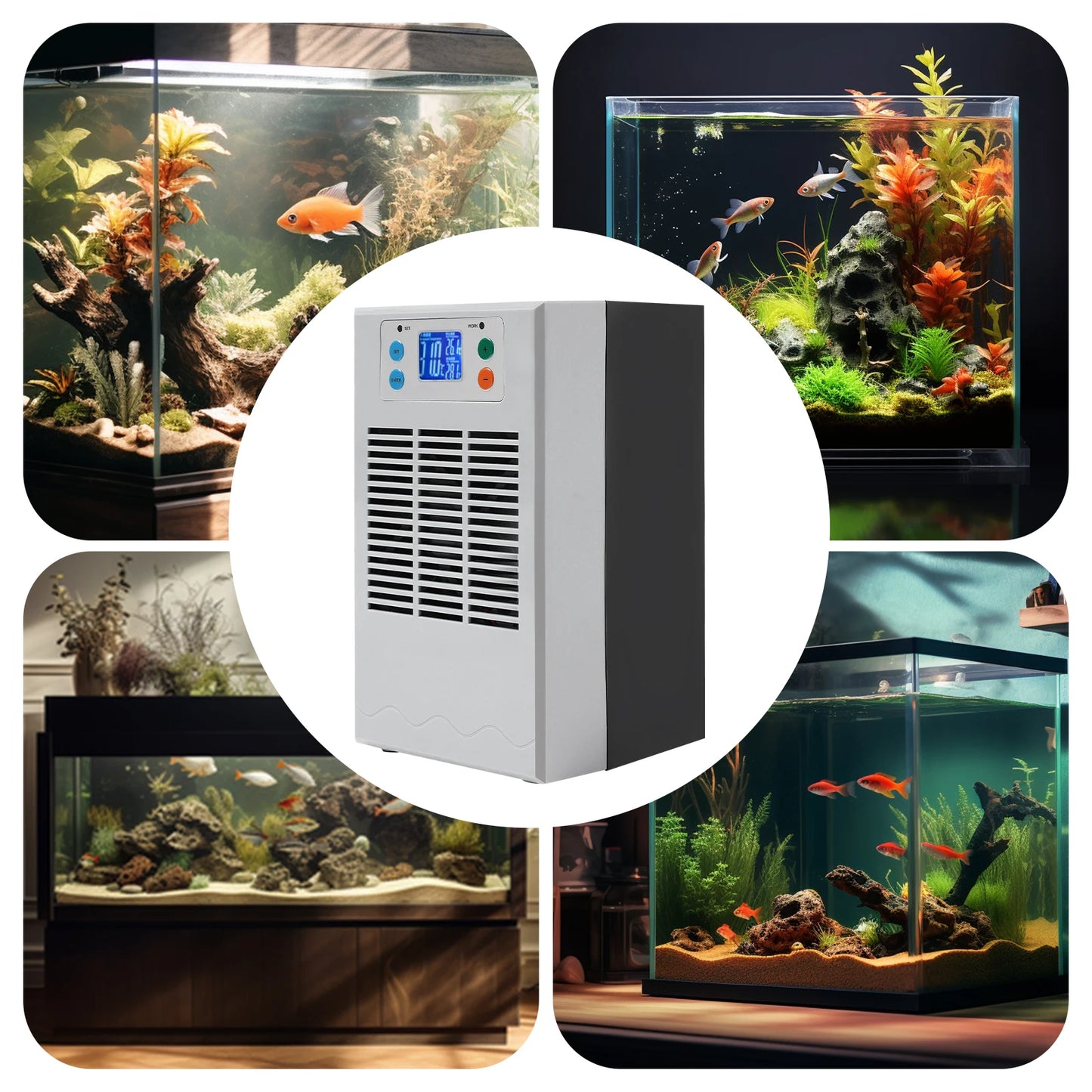 100W Fish Tank Water Heater And Chiller For Aquarium