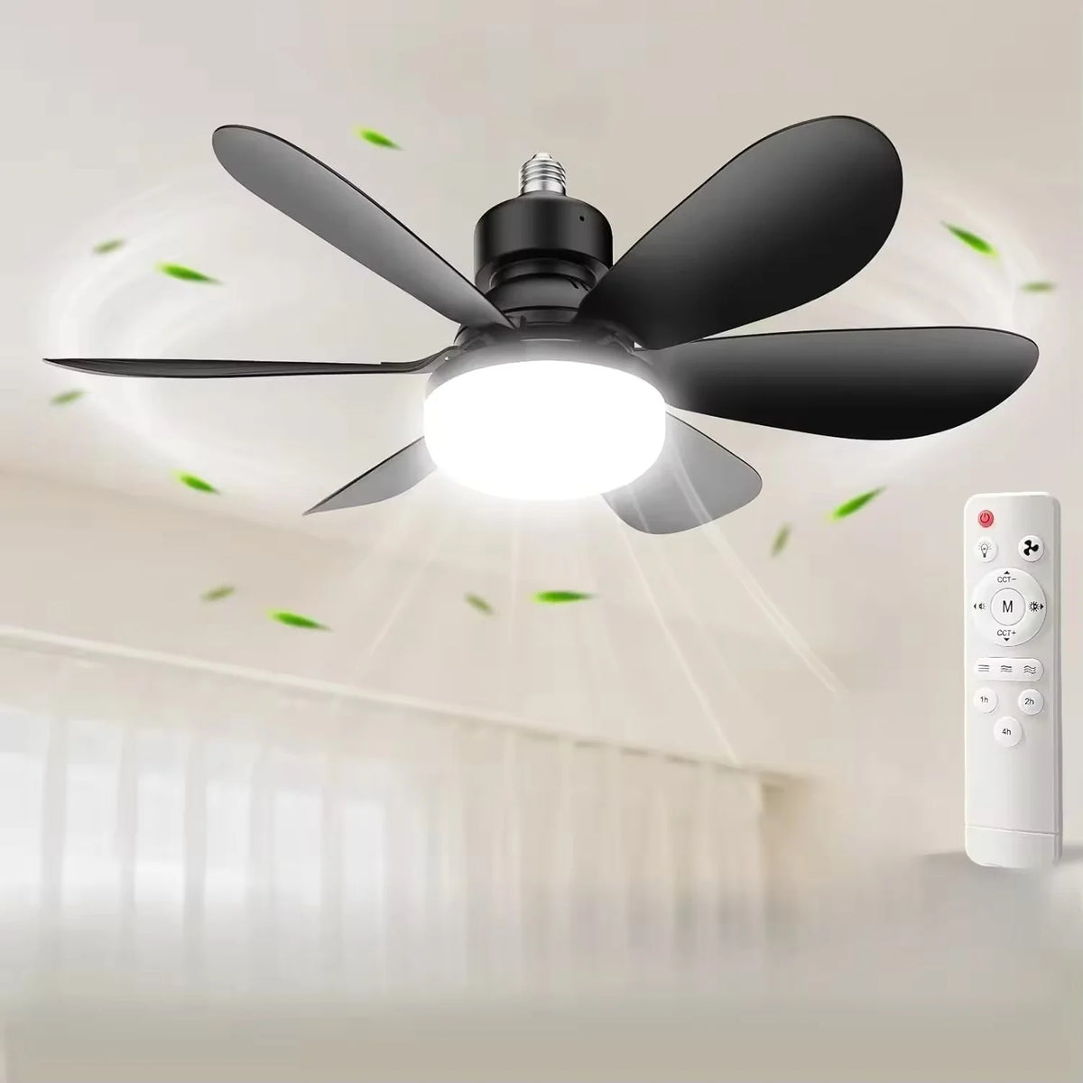 Smart LED Ceiling Fan With Remote Control And Silent Design