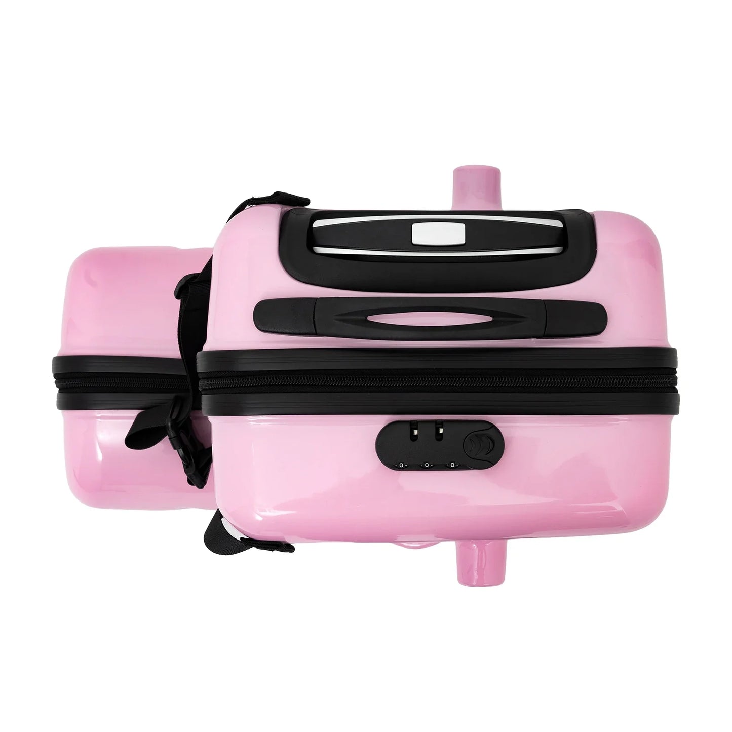 Bymaocar Kids Travel Trolley Luggage Ride On Suitcase With Seat Belt