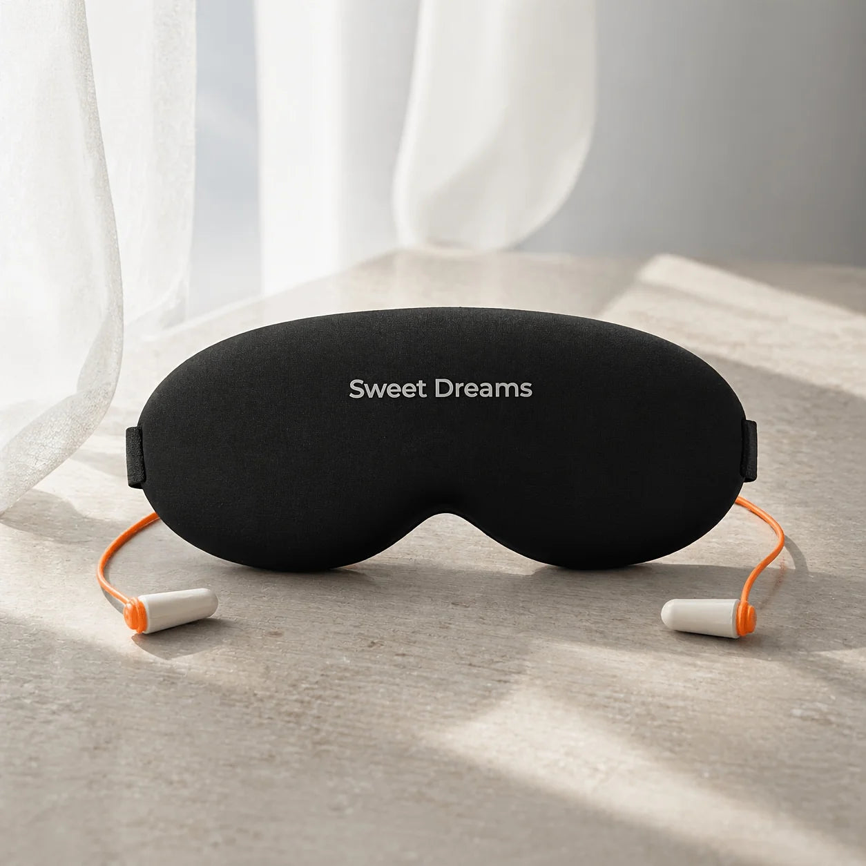 3D Contoured Sleep Mask With Earplugs For Travel Home Office
