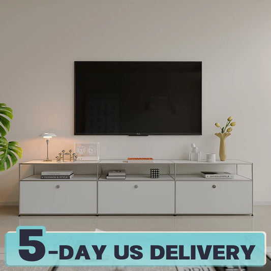 Bigcityfur TV Stand Storage Cabinet For Living Room Corner