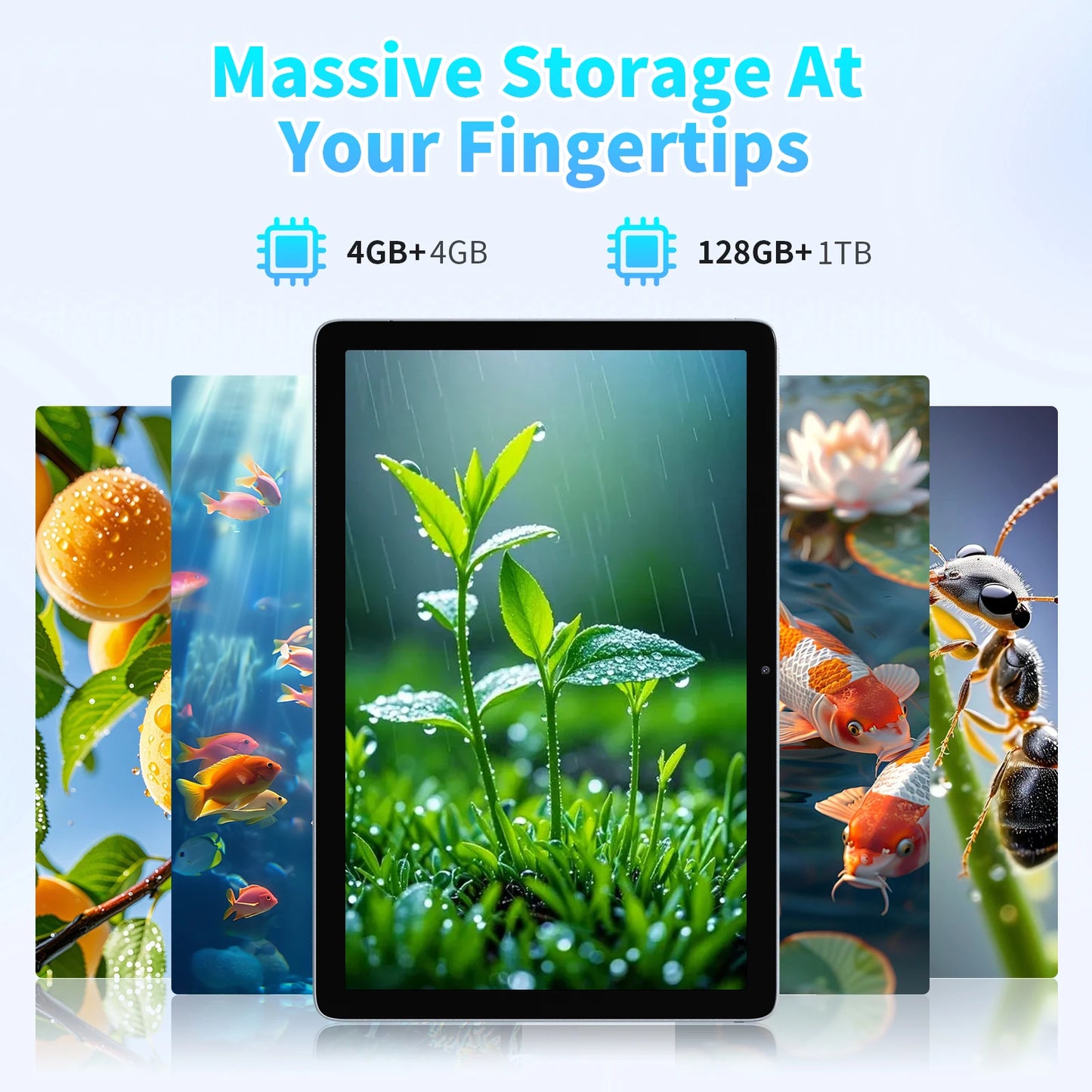 PRITOM Android Tablet With Keyboard And Stylus EightCore 5G WiFi