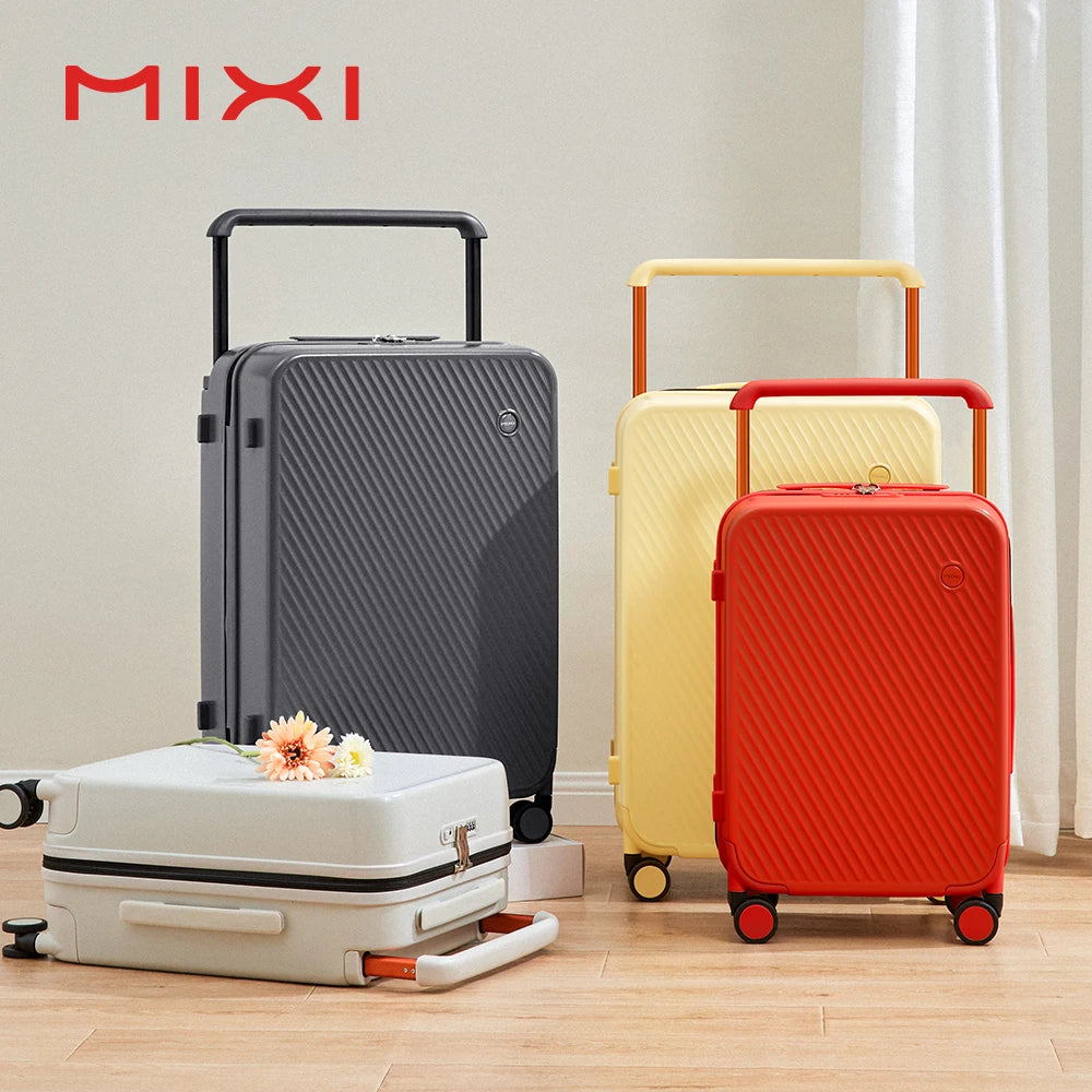 Mixi Gorgeous Wide Handle Hardside Suitcase Carry On Cabin Luggage
