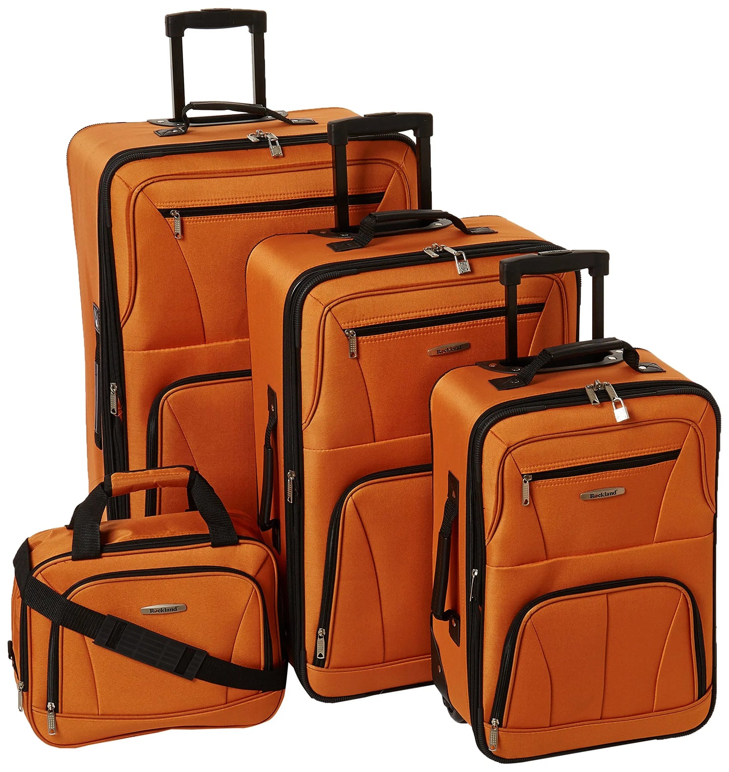 Fashion Softside Luggage Set Expandable Tote And Upright