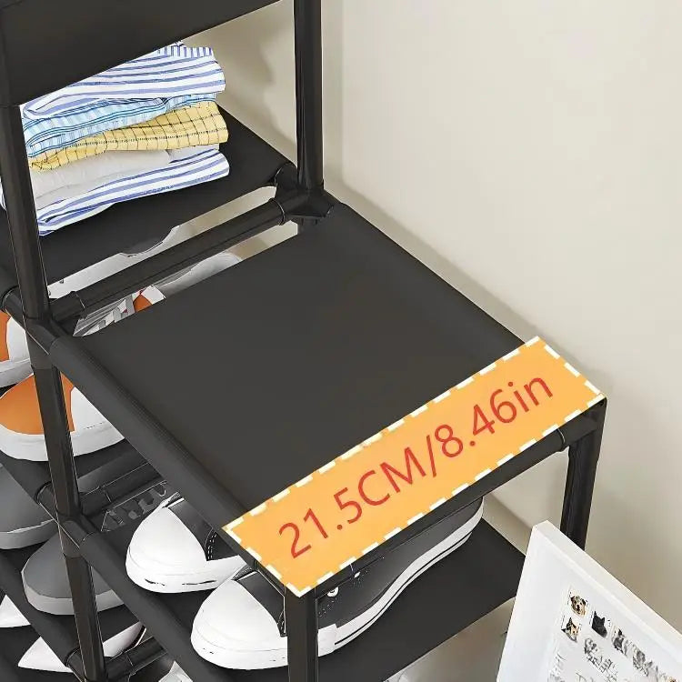 Adjustable Modular Metal Shoe Rack Organizer Multi Tier Free Standing Shelf