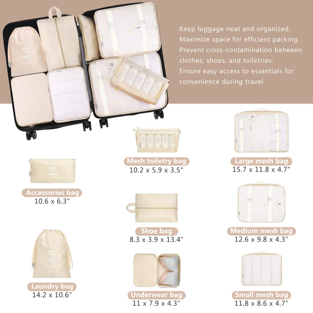 Hardshell ABS Luggage Set With Spinner Wheels Durable Travel Cases