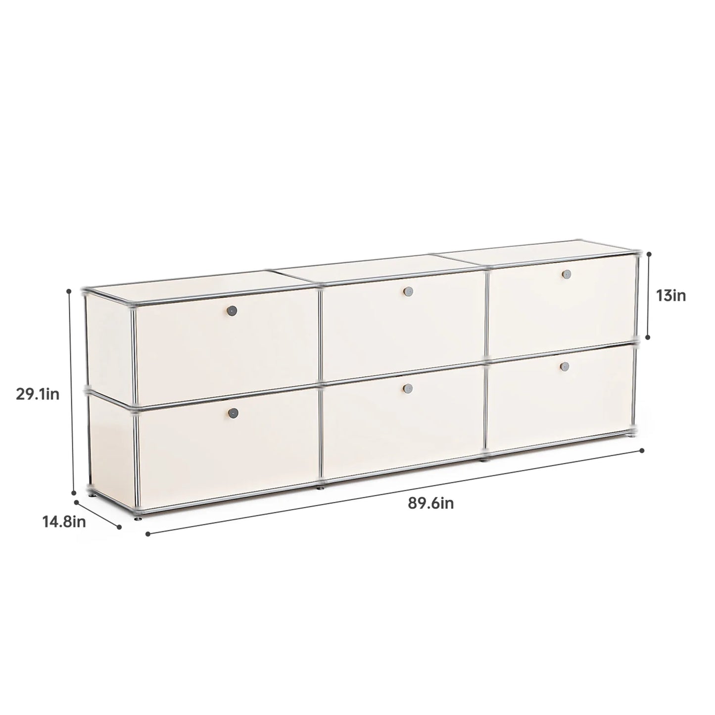 Modern Stainless Steel Storage Cabinet For Living Room TV Stand
