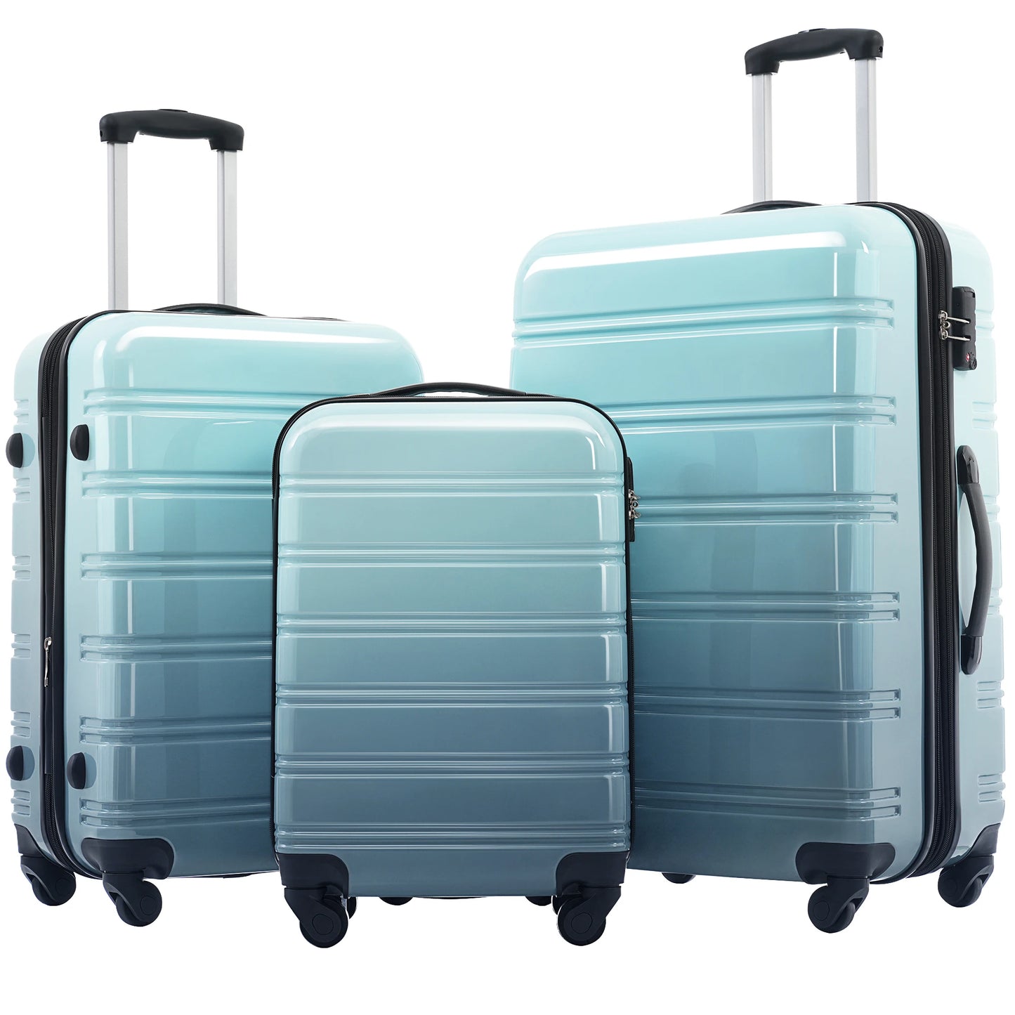 Hardshell Luggage Set 3 Piece Expandable Lightweight Spinner Wheels TSA Lock