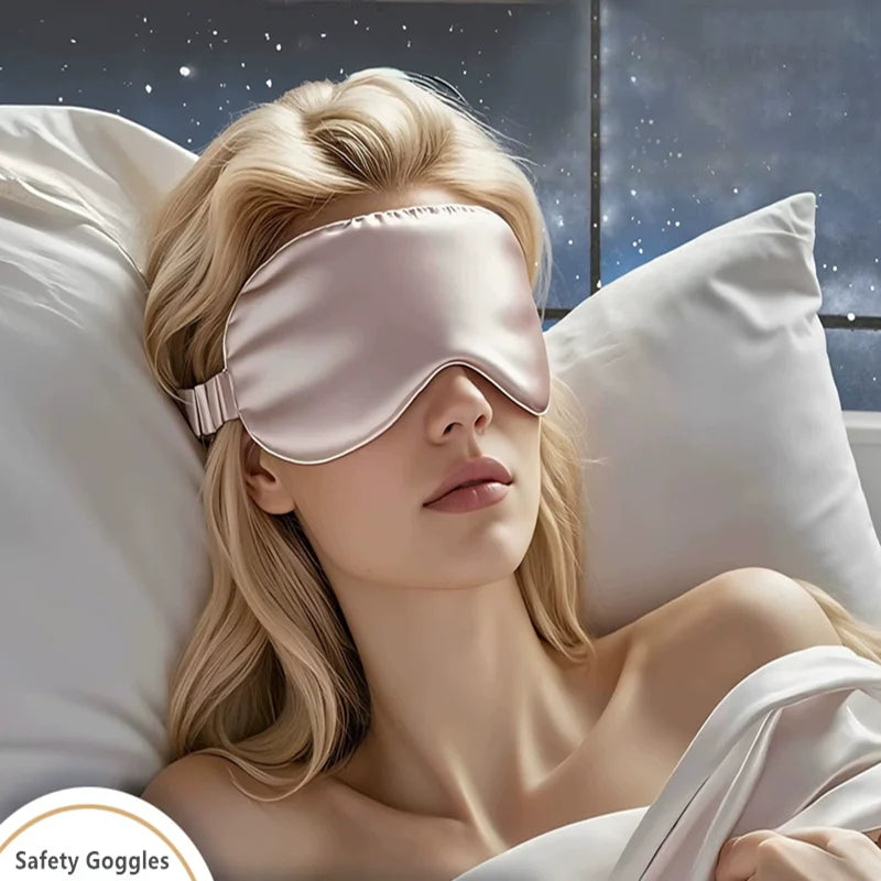 Double Sided Silk Sleep Eye Mask Light Blocking Travel Breathable