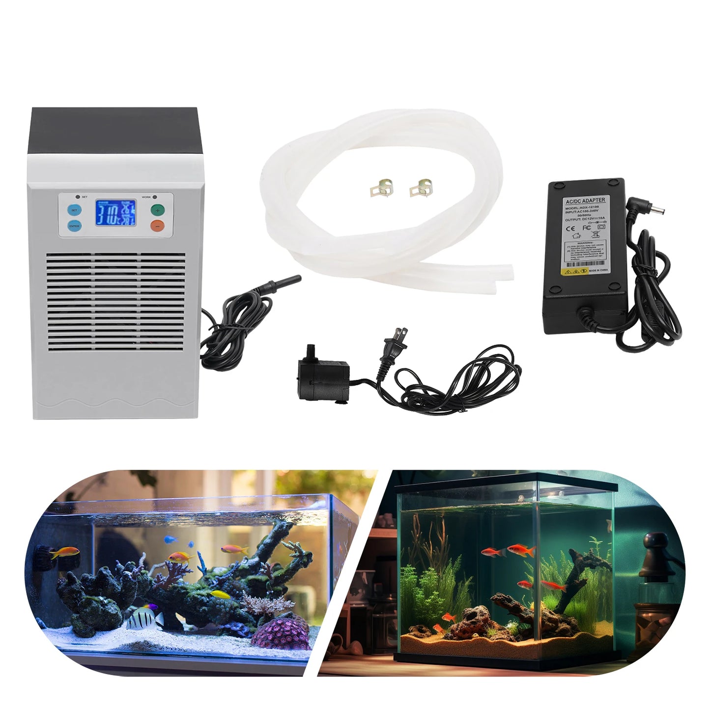 100W Fish Tank Water Heater And Chiller For Aquarium