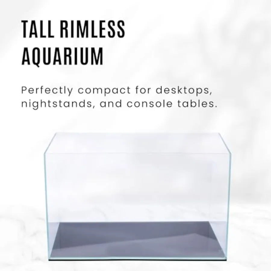 Home Aquarium With Ultra Clear Low Iron Glass Leveling Mat Included