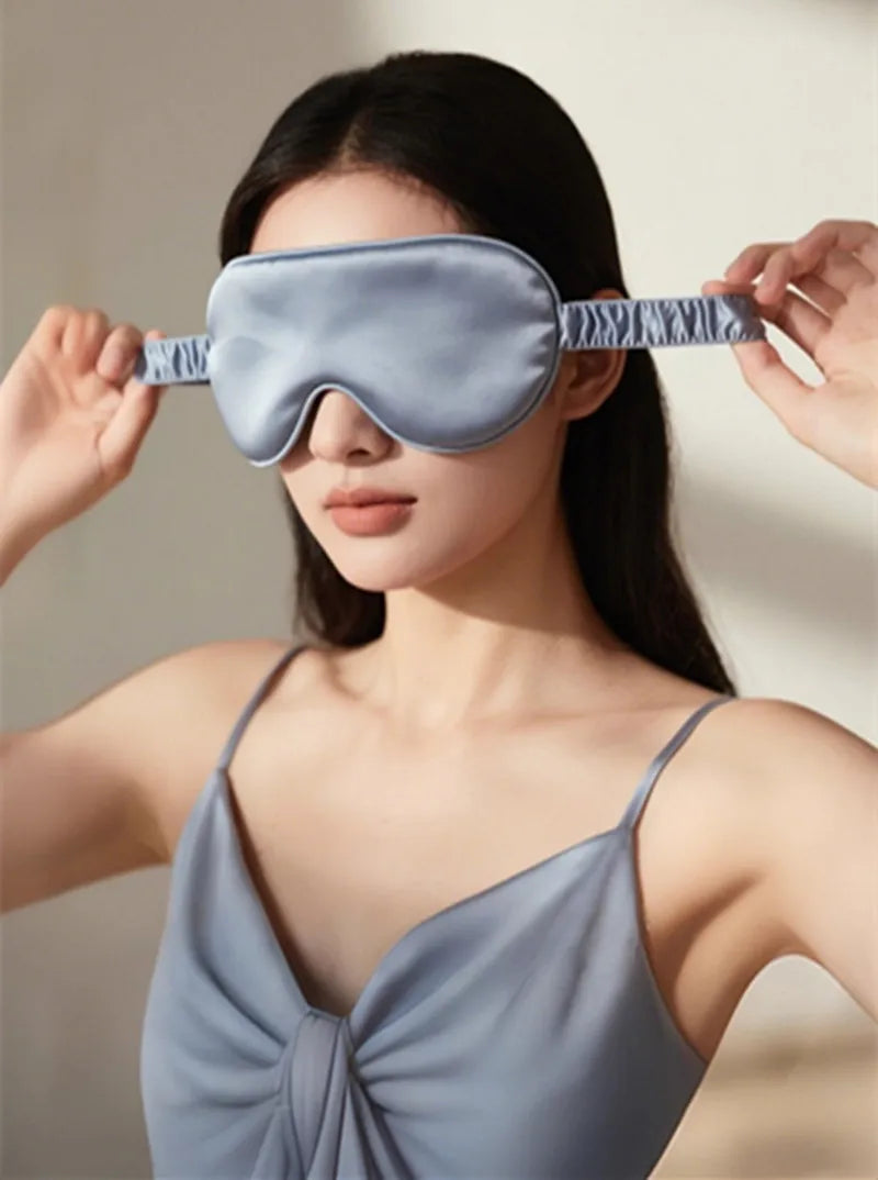 Double Sided Silk Sleep Eye Mask Light Blocking Travel Breathable