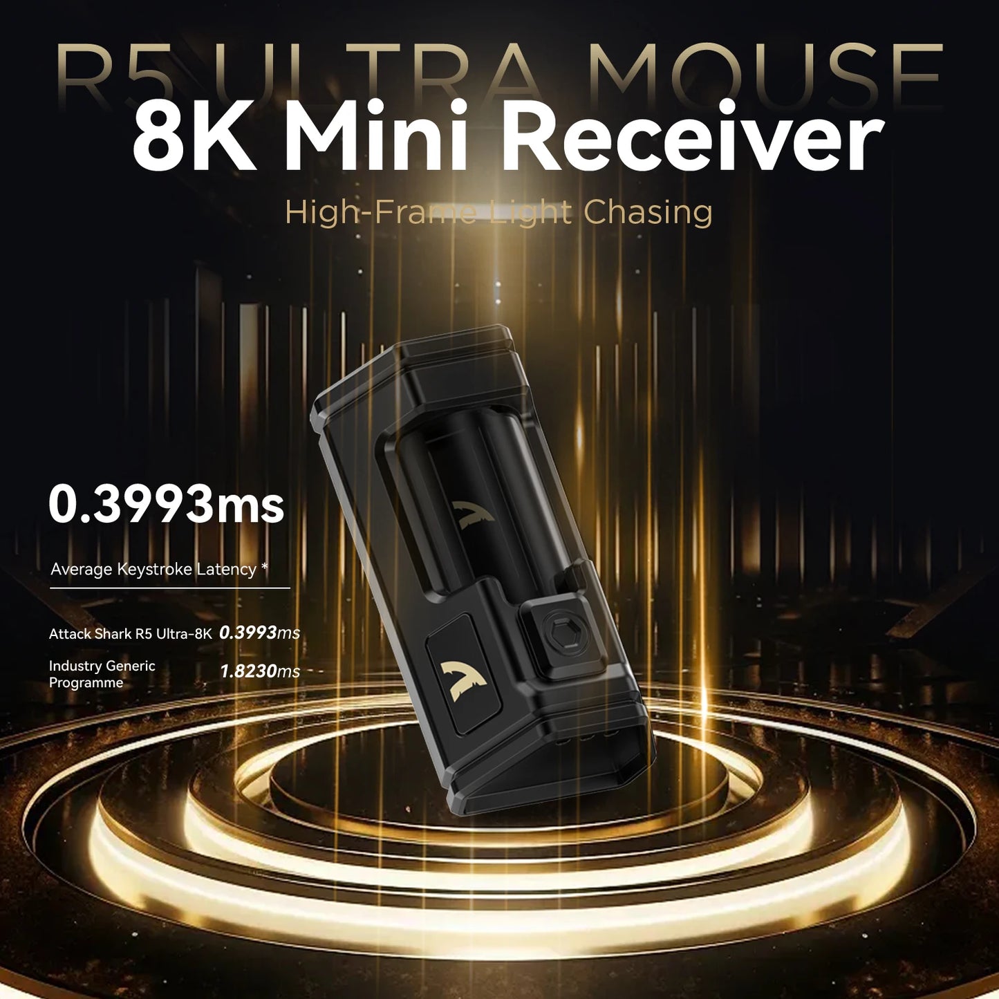 Attack Shark R5 Ultra Wireless Gaming Mouse PAW3950MAX 8000Hz