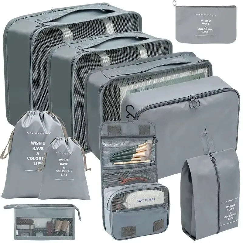 Travel Organizer Packing Cubes Set 7 To 11 Pcs Polyester Bags