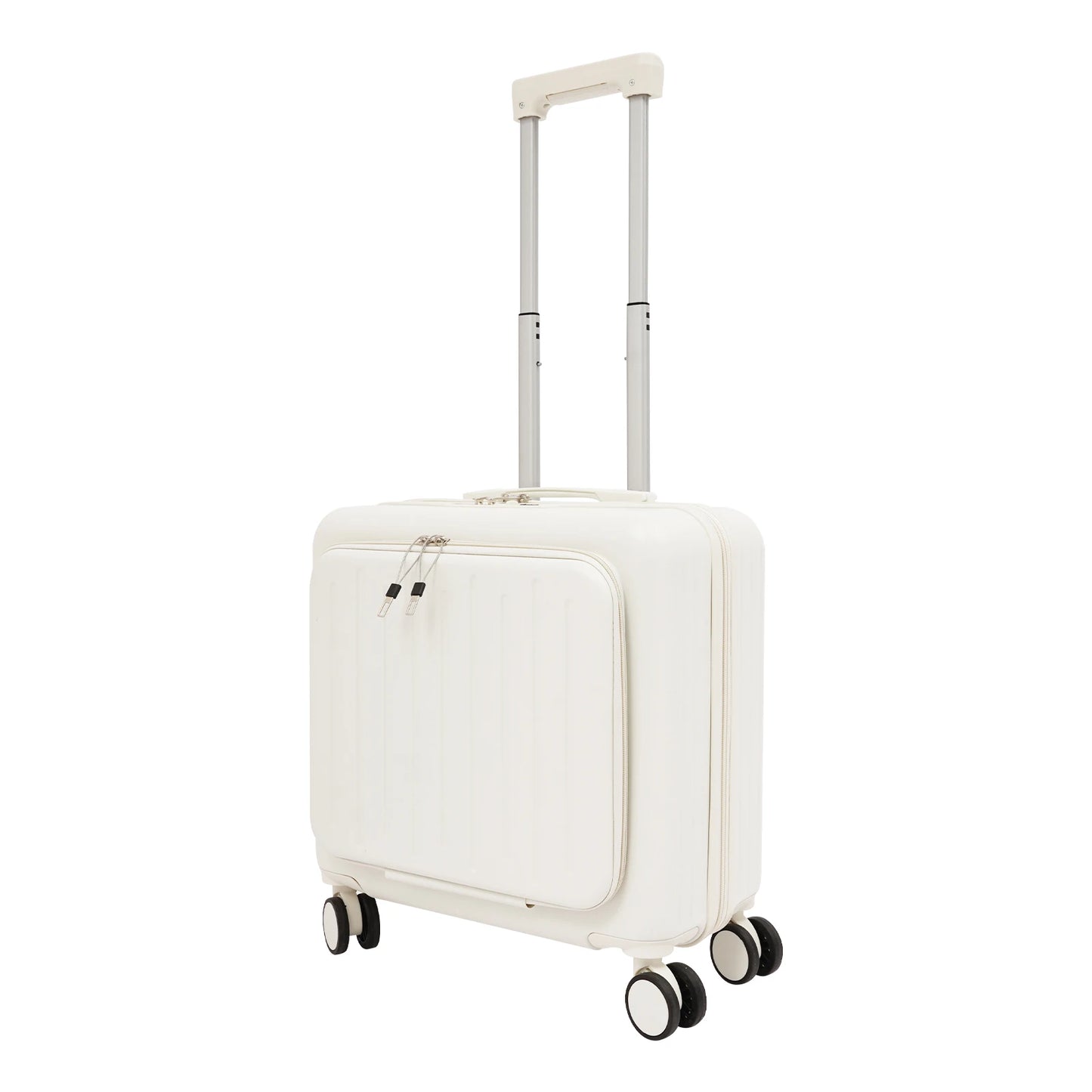 Lightweight ABS Underseat Carry-On Luggage With Front Compartment TSA Lock