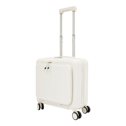 Lightweight ABS Underseat Carry-On Luggage With Front Compartment TSA Lock