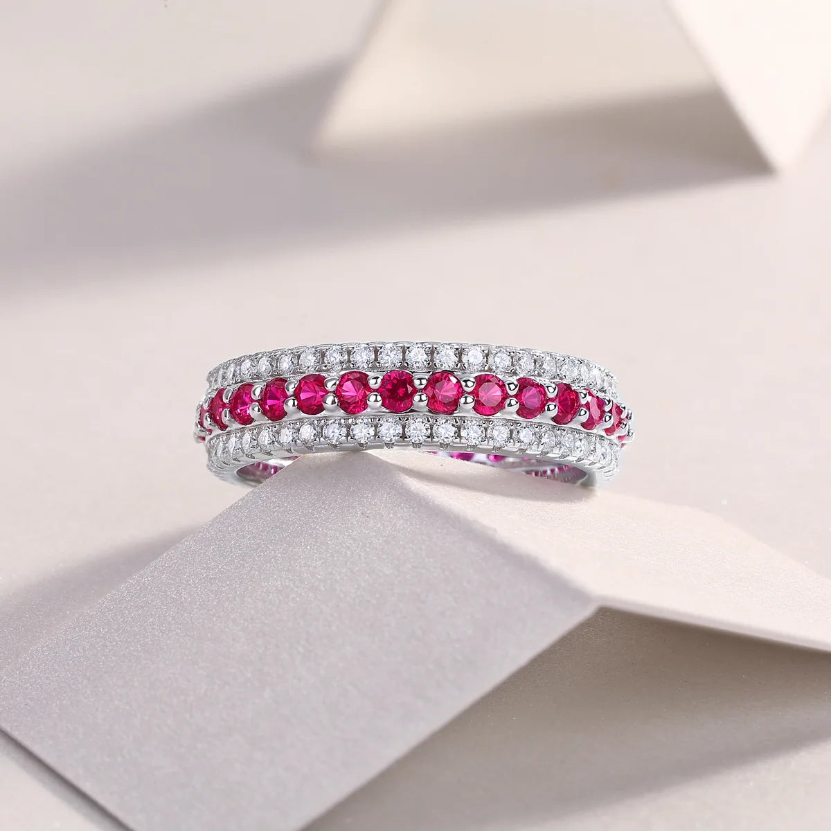 S925 Sterling Silver Moissanite Ring For Women Elegant Jewelry