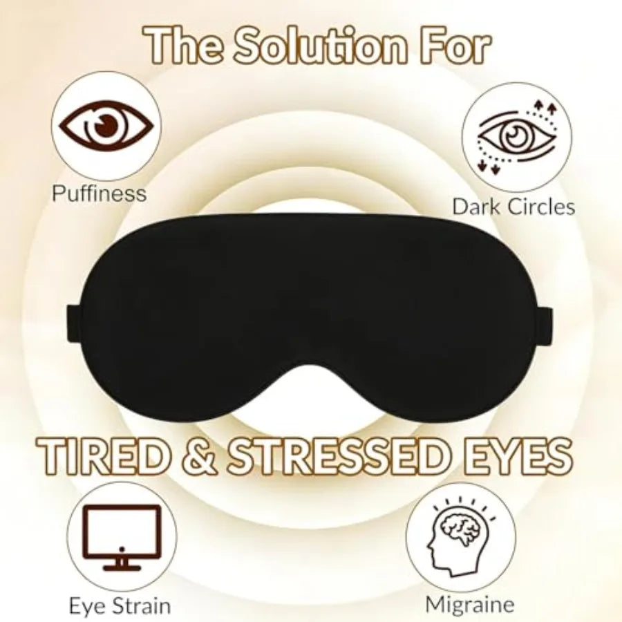 Mulberry Silk Sleep Mask For Men And Women Blackout Design