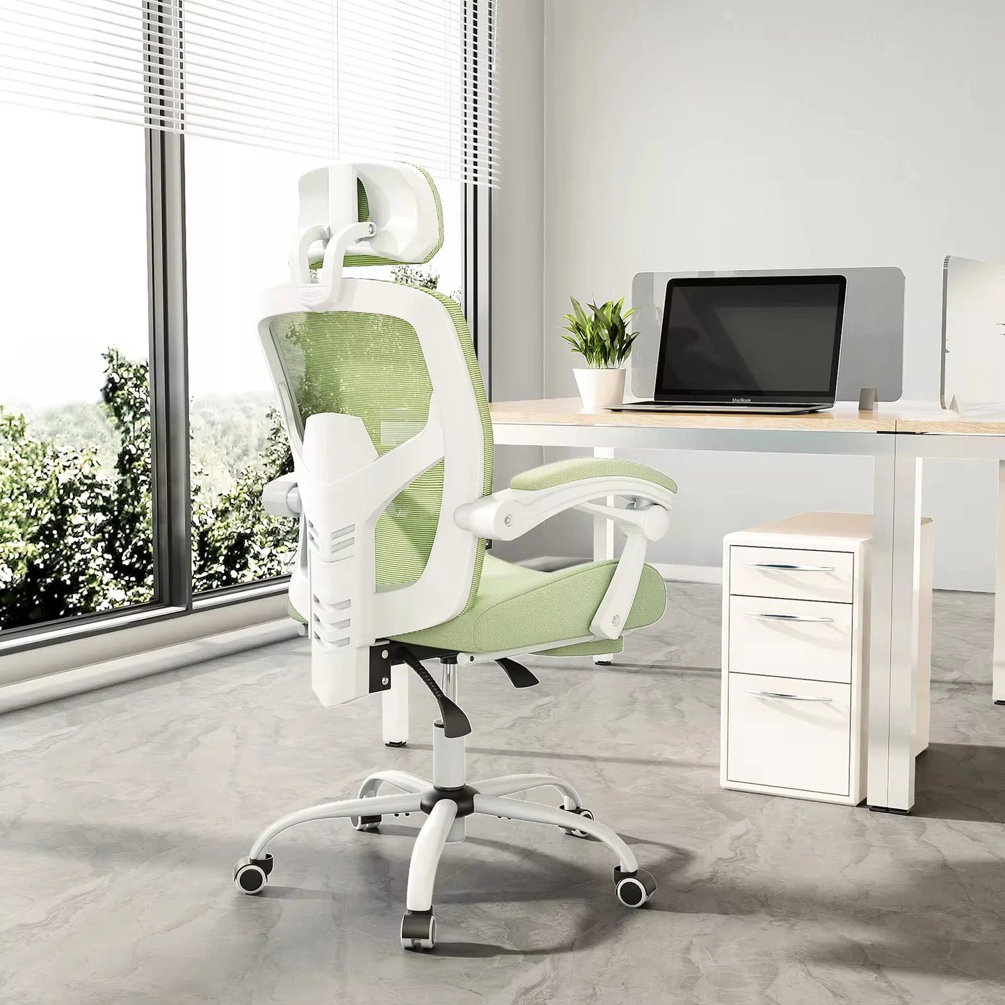JHK Ergonomic High Back Mesh Reclining Rocking Gaming Chair With Lumbar Support