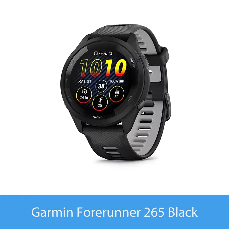 Garmin Forerunner 265 GPS Smartwatch AMOLED Heart Rate Monitoring