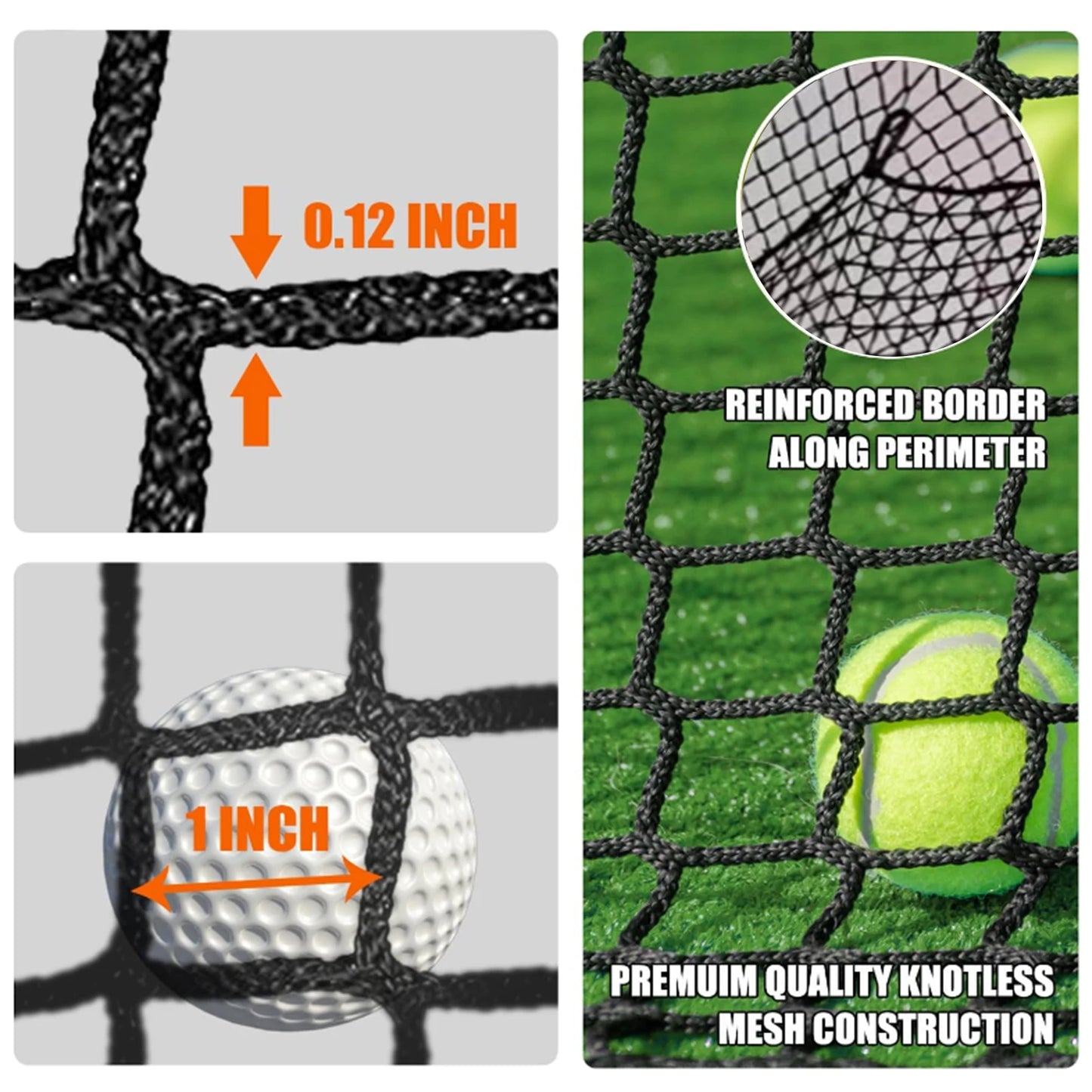 Golf Hitting Net Foldable Portable Batting Cage For Indoor Outdoor Training