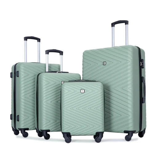 Travelhouse 4 Piece ABS Luggage Set With Spinner Wheels And TSA Lock
