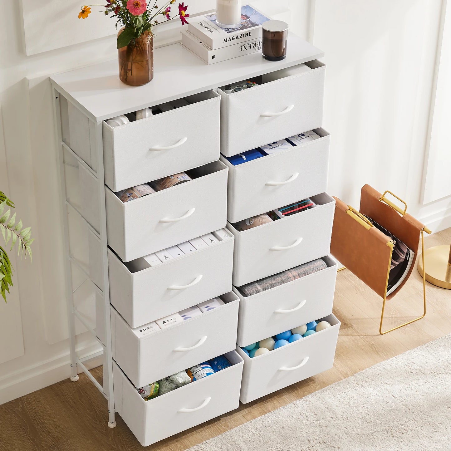 MCQ 10 Drawer Living Room Storage Cabinet Minimalist Dresser