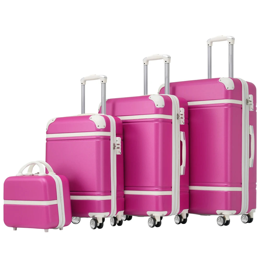 Expandable Hardside Luggage Set 4 Piece Spinner With TSA Lock