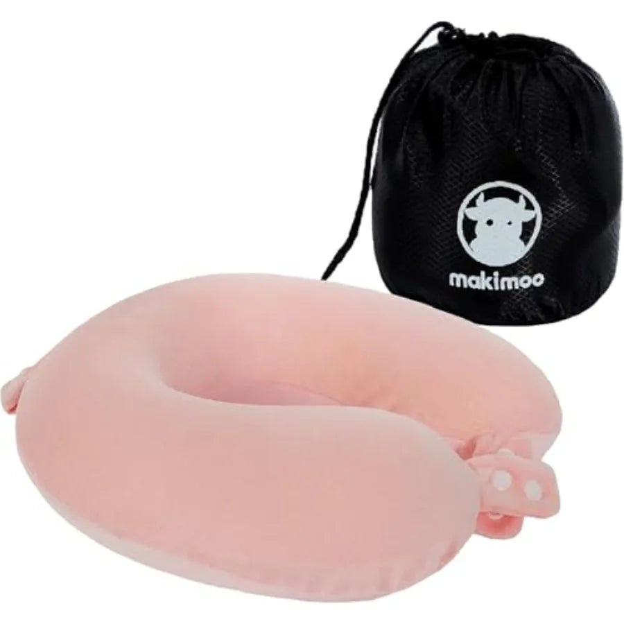 Memory Foam Travel Neck Pillow For Head Support Adjustable Comfort