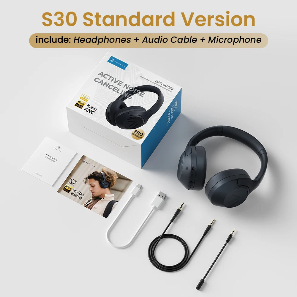Haylou S30 Wireless Bluetooth Headphones With Adaptive Noise Cancellation